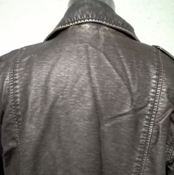 Roxy bronze faux leather moto jacket - Picture 6 of 10